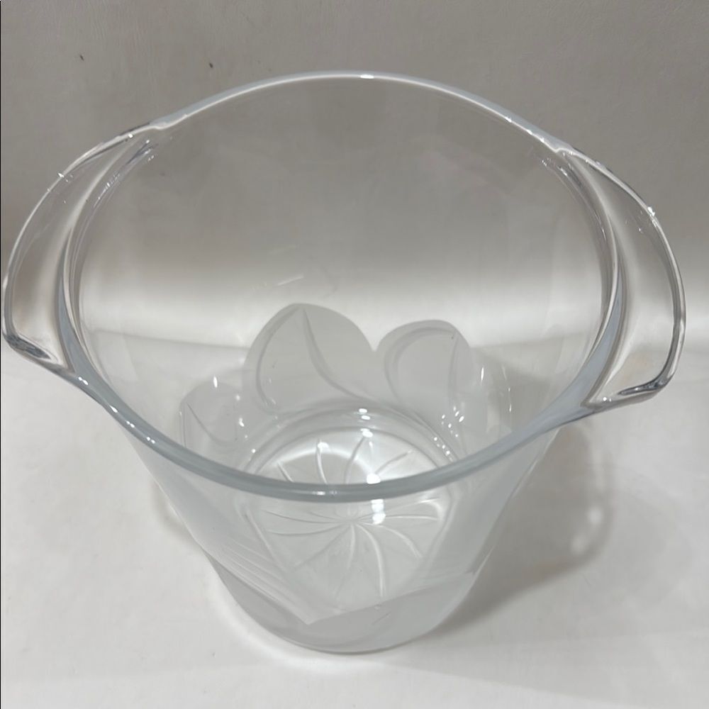 Florence Cristal D Arques Durand 24% Lead Frosted Champagne Wine Bucket Bar - Picture 3 of 16